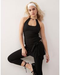 Collusion - Butterfly Trim Halter Neck Top - Lyst