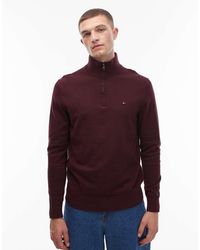 Tommy Hilfiger - Essential Cotton Half Zip Jumper - Lyst