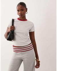 Lioness - Clubhouse Cotton Ringer Baby Tee - Lyst