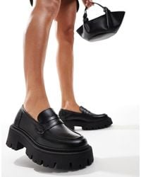 schuh - – lennox – loafer aus em leder mit dicker sohle - Lyst