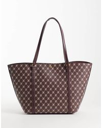 Mango - Borsa Shopping Color Cioccolato Con Monogramma - Lyst