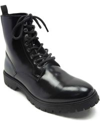 OFF THE HOOK - – lander – glänzende lederstiefel zum schnüren - Lyst