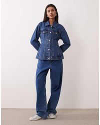 Gina Tricot - Sculpted Denim Jacket - Lyst