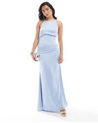 True Decadence - Halterneck Bias Cut Maxi Dress - Lyst