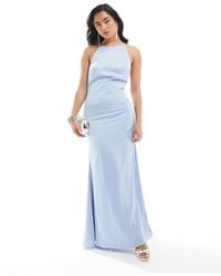 True Decadence - Halterneck Bias Cut Maxi Dress - Lyst