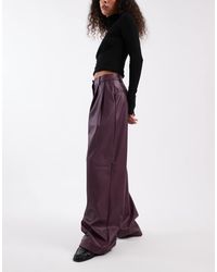 Miss Selfridge - Pantaloni A Fondo Ampio - Lyst