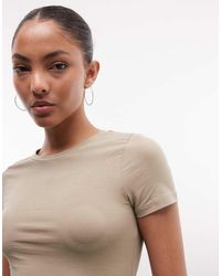 Monki - Slim Fit Baby Tee - Lyst