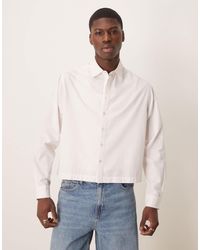 ASOS - – kastiges oversize-hemd aus popeline - Lyst