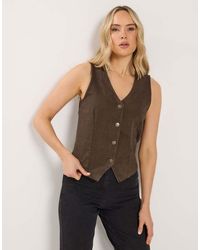 Long Tall Sally - Denim Waistcoat - Lyst