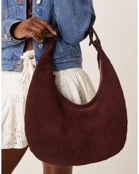 Barneys Originals - Suede Shoulder Bag - Lyst
