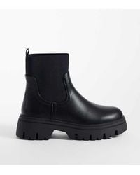 SEQWL Wide Fit - Twirl Chunky Chelsea Boots - Lyst