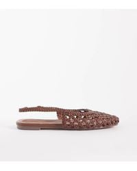 SIMMI - Simmi London Wide Fit Biao Slingback Woven Ballet Flats - Lyst