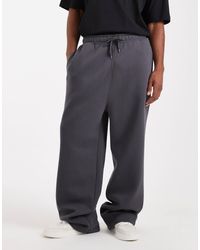 ASOS - Essentials Wide Leg Trackies - Lyst