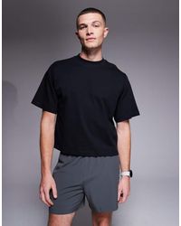 4505 - Cotton Cropped Lifting T-shirt With Quick Dry Finish - Lyst
