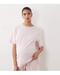 ASOS - Asos Design Maternity Oversized Tee And Short Pyjama Set - Lyst