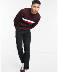 tommy hilfiger crew neck jumper mens