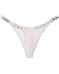 Calvin Klein - Icon - string échancré en dentelle - lilas - Lyst
