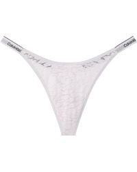 Calvin Klein - Icon - string échancré en dentelle - lilas - Lyst
