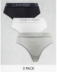 Calvin Klein - Body Cotton 3 Pack High Waist Thong - Lyst