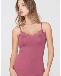 Tezenis - Viscose And Lace Camisole - Lyst
