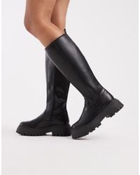 schuh - Dianna Wide Fit Chunky Knee Boots - Lyst
