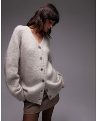 & Other Stories - Supersoft Mohair And Wool Blend Oversized Cardigan - Lyst