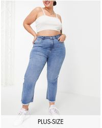 Urban Bliss - Plus High Rise Cropped Flared Jeans - Lyst