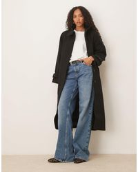 ASOS - Trench-coat long et habillé à col cheminée - Lyst