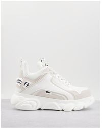 white platform ladies trainers