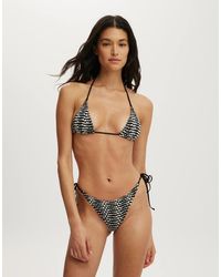 Cotton On - Palm Springs Crochet Micro Triangle Bikini Top - Lyst
