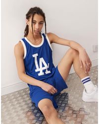 '47 - La dodgers - maillot à logo imprimé - bleu/blanc - Lyst