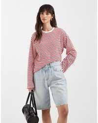 Pieces - Long Sleeve Super Soft T-shirt - Lyst
