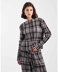 Object - Plisse Long Sleeve Top Co-ord - Lyst