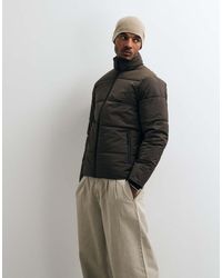 Blend - Zip Through Puffer Jacket - Lyst