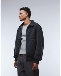 Only & Sons - Oversized Sherpa Fleece Met Ritssluiting - Lyst