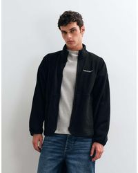 Only & Sons - Oversized Fleece With Leave Blank Print - Lyst