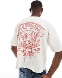 ASOS - Oversized Recht T-Shirt Met Grafische Cartoonprint - Lyst