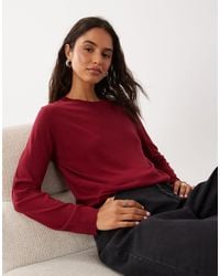 Mango - Round Neck Lightweight Jumper - Lyst