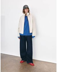 Pull&Bear - Bomberjack Van Wolmix Met Ballonvorm - Lyst