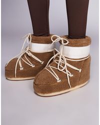 Moon Boot - Moonboot - icon - bottes basses en polaire - marron camel - Lyst