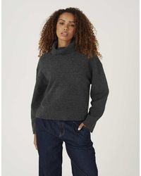 Brave Soul - Loose Fit Roll Neck Knitted Jumper - Lyst