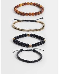 ASOS - Confezione Da 4 Bracciali - Lyst
