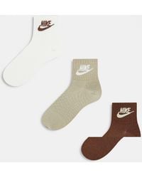 Nike - Sportswear Everyday Essential 3 Pack Socks - Lyst