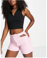 ONLY - Camille Cut Out Pocket Denim Shorts - Lyst