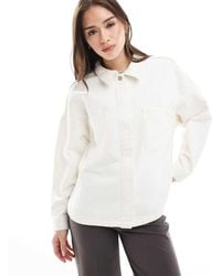 JJXX - Camicia Giacca Di Jeans Sporco Con Tasche - Lyst
