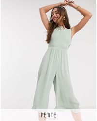 miss selfridge green jumpsuit