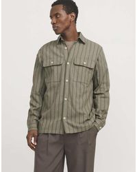 Jack & Jones - Camicia Giacca Color Foglia Di Tè - Lyst