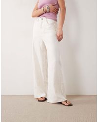ARKET - Linen Mix Wide Leg Trouser - Lyst