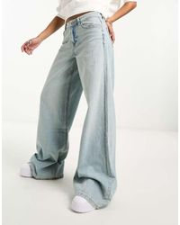 Bershka - Jeans Met Ultra Wijde Pijpen - Lyst