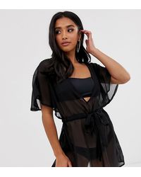 ASOS ASOS DESIGN Petite - Copricostume - Nero